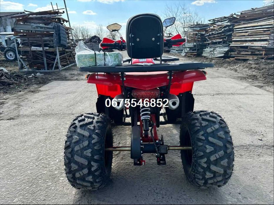 Квадроцикл Spark SP-125-9*4х2*7.5к.с.*Доставимо Безкоштовно-О гривен\Чорний*ЧЕРВОНИЙ!