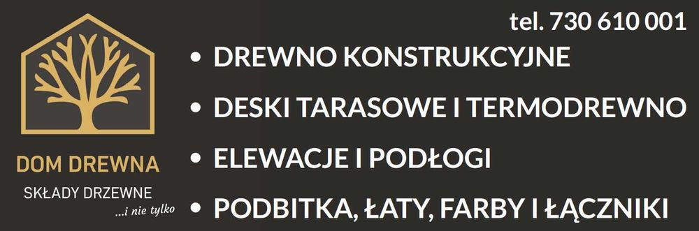 Łata suszona, strugana DOM DREWNA KOSZALIN