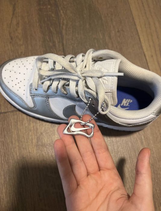 nike dunk low cinzenta / prateada