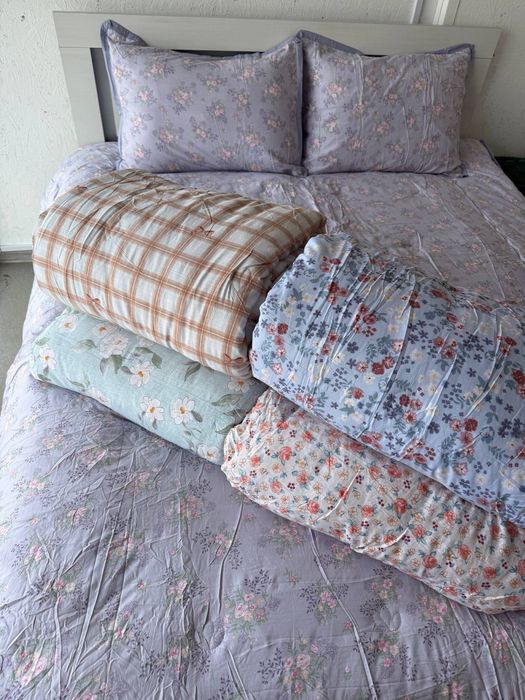 Бавовняний комплект з літньою ковдрою, Євро розмір