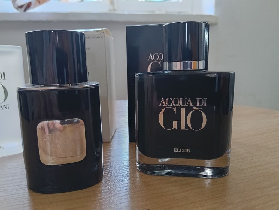 Zestaw Armani Acqua Di Gio EDT 100ml stara szata 2014+Aqua di Gio Elixir 50ml+Armani Code  Elixir 50+zestaw Code 50+10ml eau de toilette