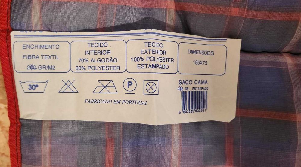 Sacos cama para campismo, sem uso, 10 euros cada