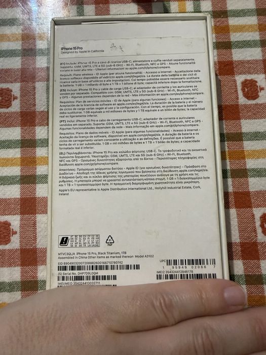 Iphone 15 Pro 1TB Black