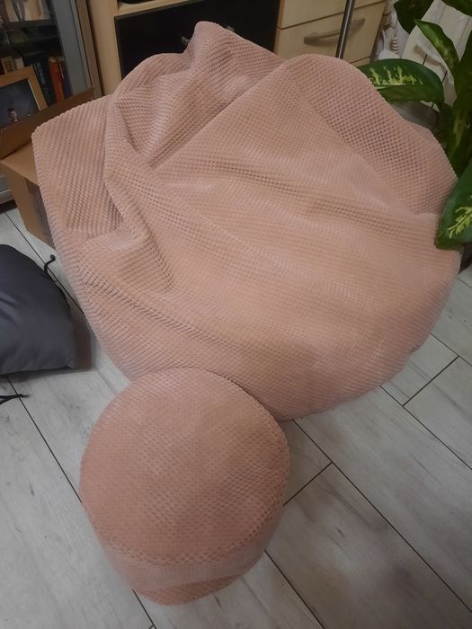 Pufa puf plus podnóżek