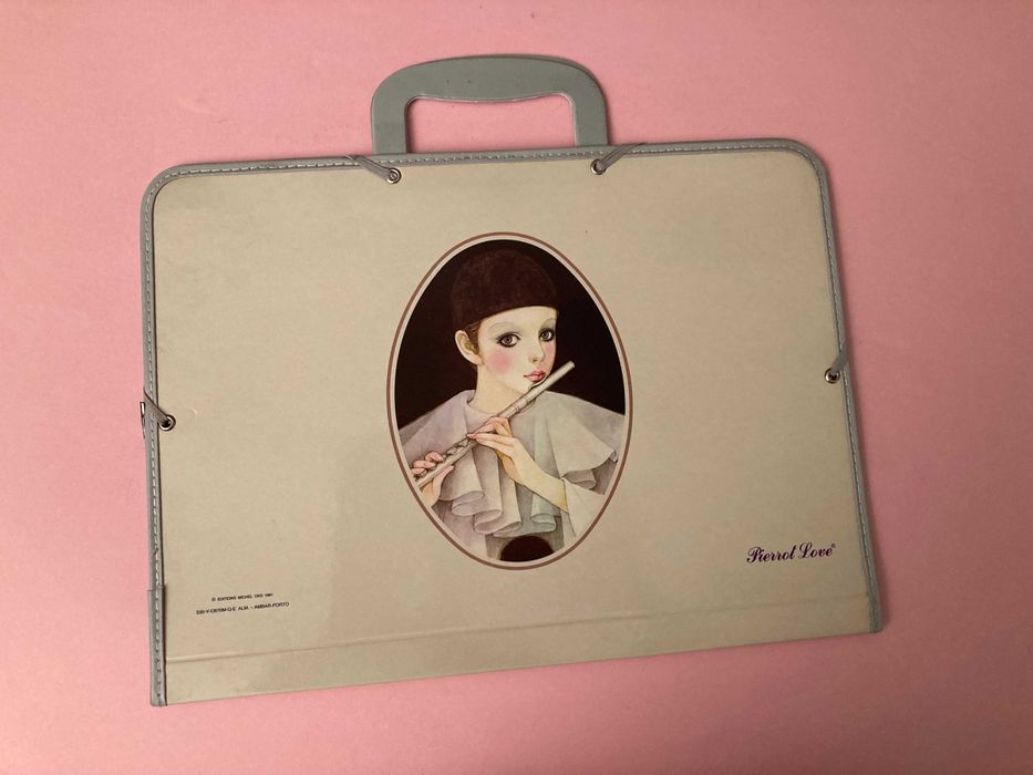 Pasta Malinha Dossier Escolar Pierrot Love Ambar Anos 80 Mira Fujita