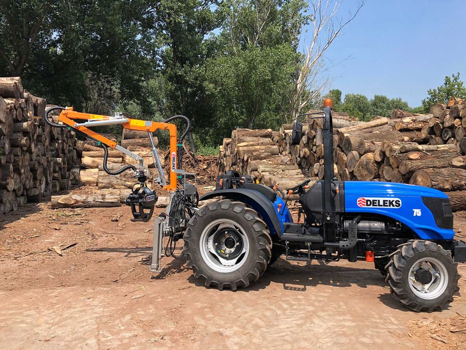 Grua Florestal p/ Trator + Pinça e Rotor - CRAB-3000 **ENVIO GRÁTIS**