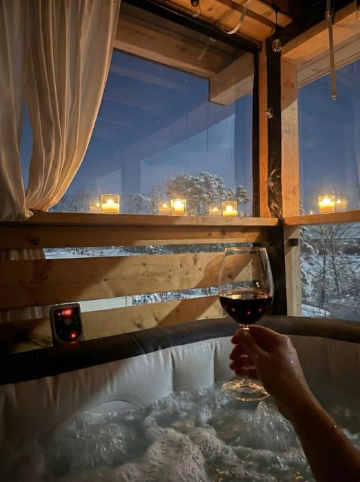 FERIE!! Domek na kaszubach,  Jacuzzi i Sauna na wyłączność