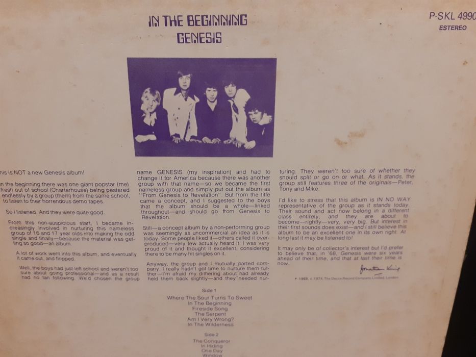 LP the  Genesis Beginning
