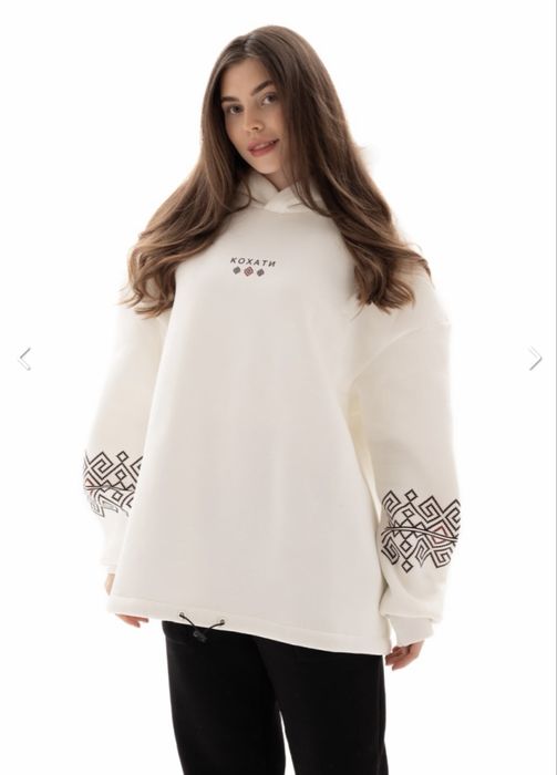 Худі Oversize Молочне "Кохати" Mattino