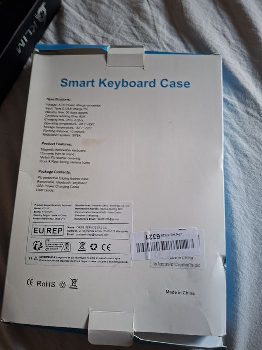 Smart keyboard case