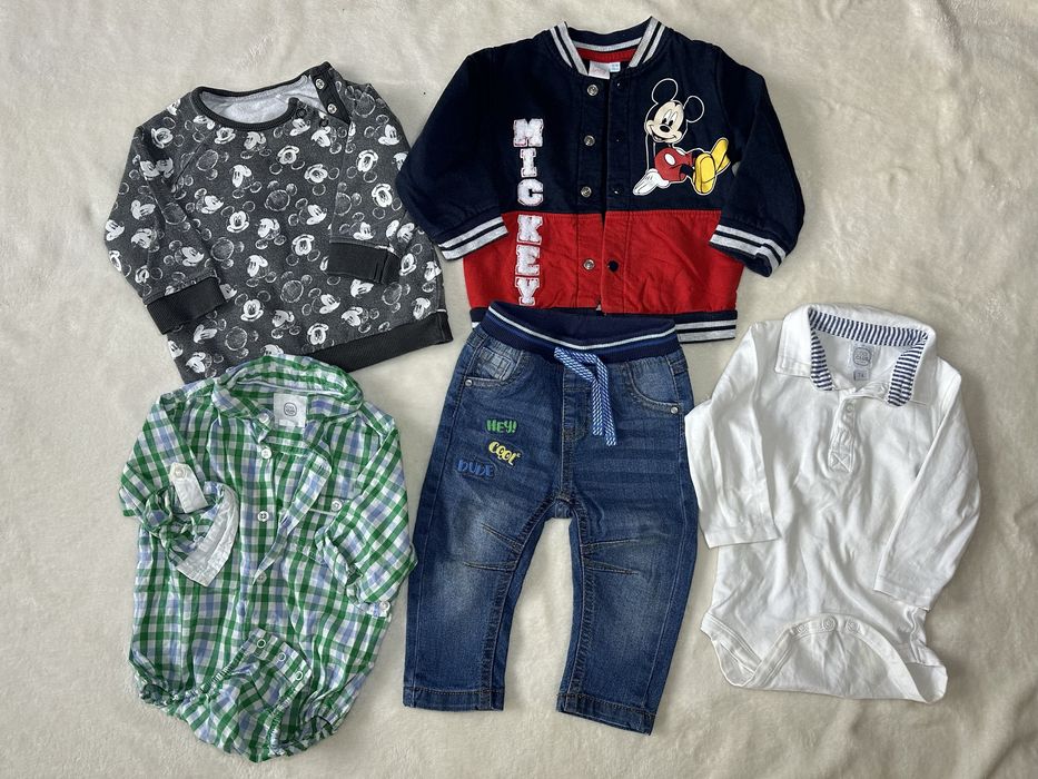 Paka ubranek 5sztuk rozmiar 74.