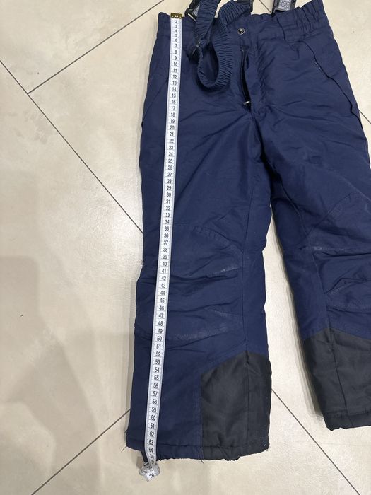 Штани зимові на підтяжках дуже теплі лижні для снігу 4-5 років 104
