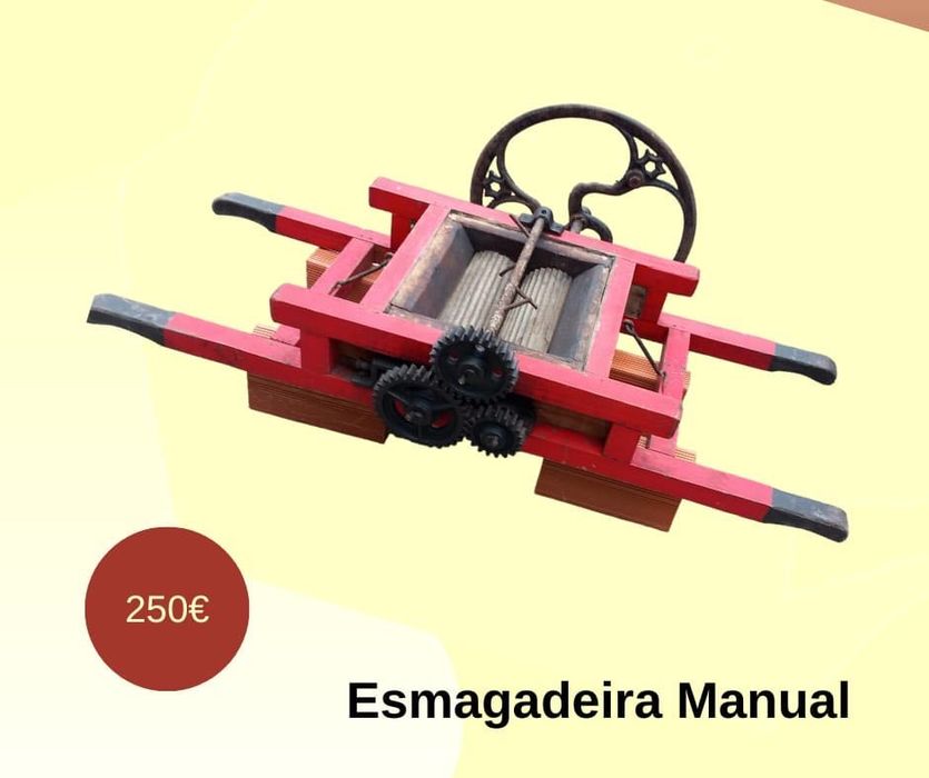 Esmagadeira manual de uva