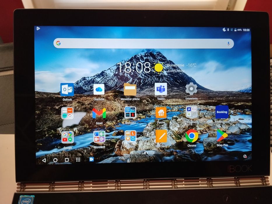 Lenovo Yoga Book tablet z Androidem i LTE komplet bdb