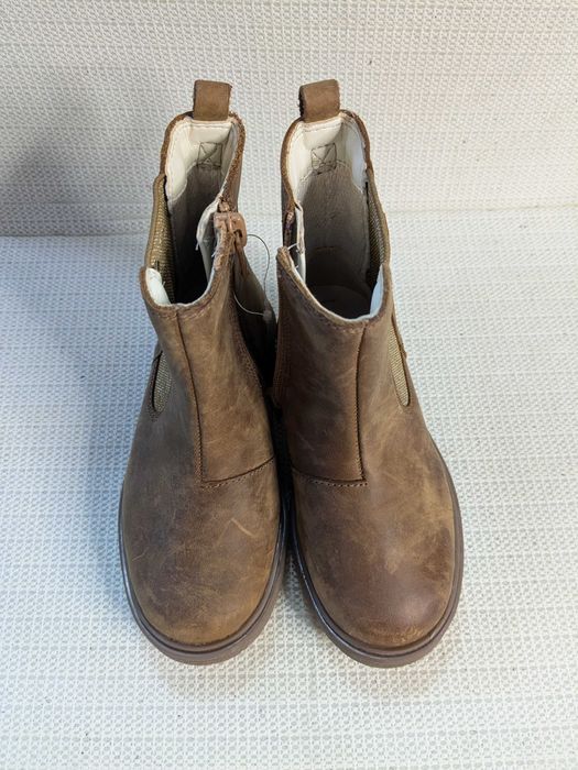Clarks Astrol Orin botki sztyblety skórzane brązowe rozm. 24