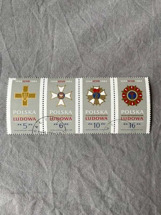 Znaczki pocztowe polskie PRL symbole PRL