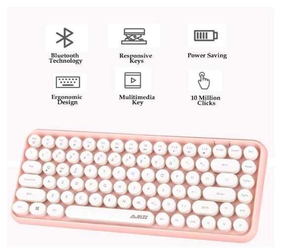 Bezprzewodowa Klawiatura Retro FELiCON 308i