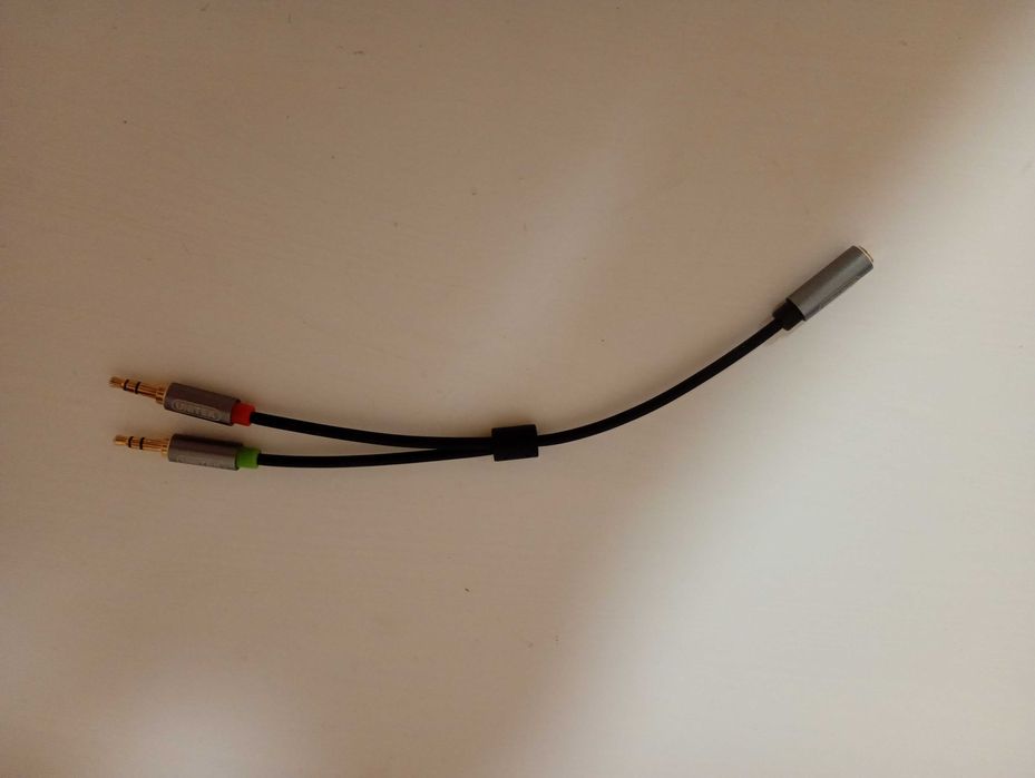 Kabel Adapter 2*Mini Jack 3,5 mm Audio 4 Pin