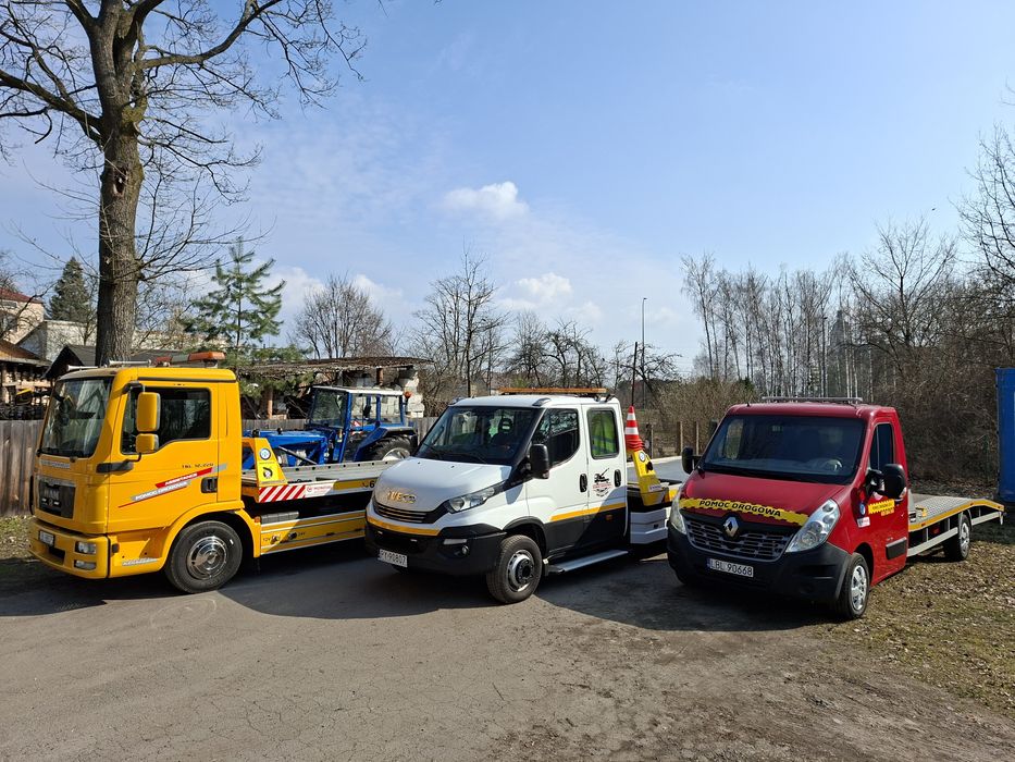 24/7 Pomoc drogowa transport maszyn laweta holowanie