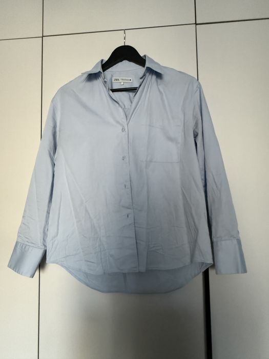 Блакитна сорочка Zara розмір xs