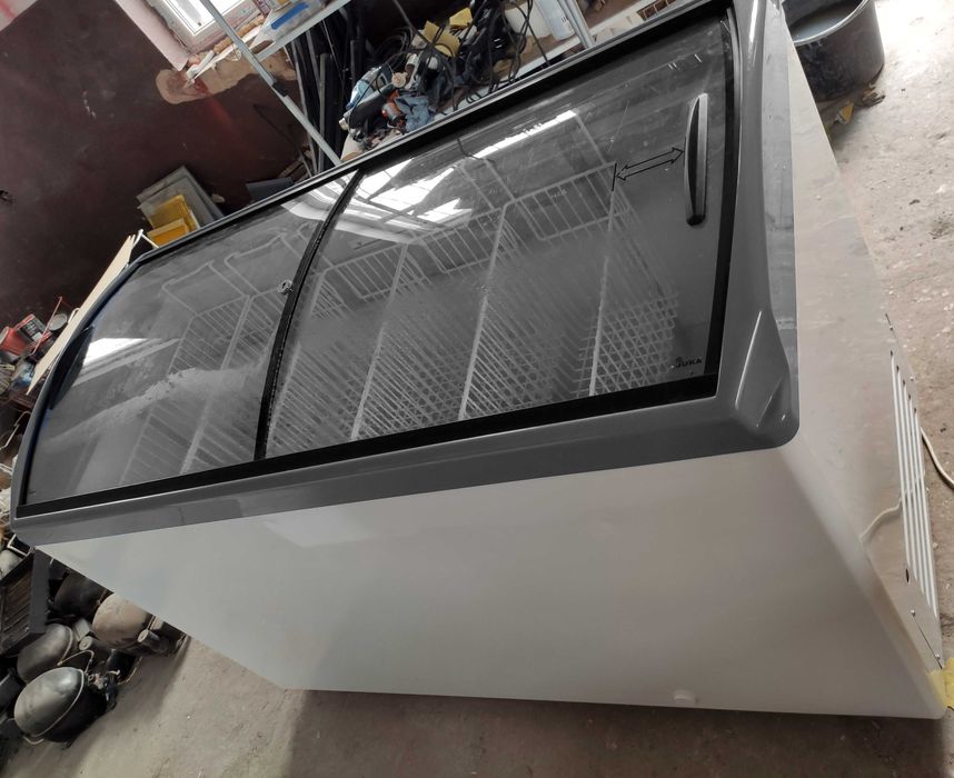 Якісні Морозильні ларі вітрини Juka 80-150см Сірі.Оплата частинами!