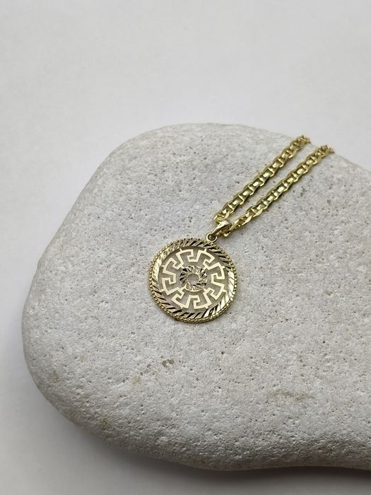 Złota Zawieszka Wzór Grecki Pr.585 Nowa Zapraszamy