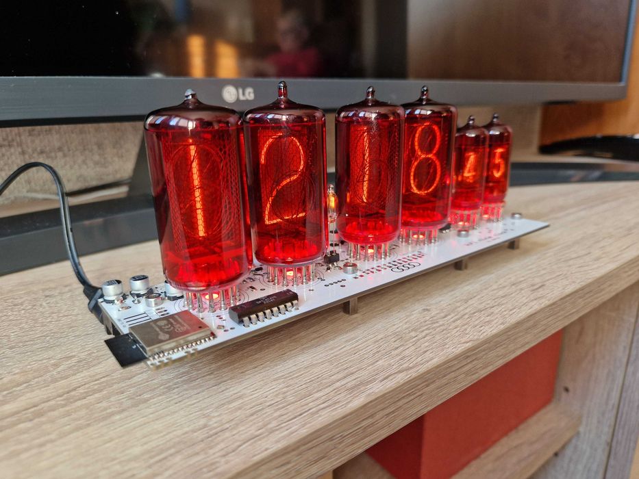 Zegar nixie z566m + z573m WiFi NTP BEZ LAMP