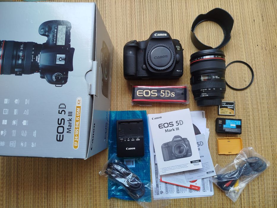 Canon 5D Mark III 14k disparos + lente 24-105mm f4