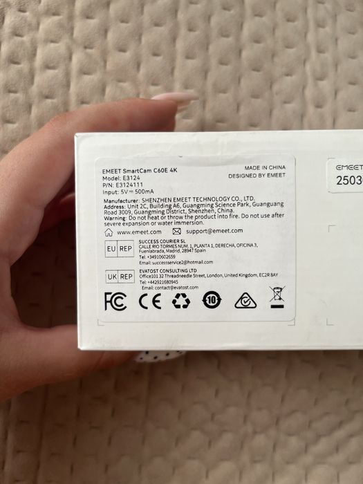 USB камера EMEET SmartCam c60e 4k