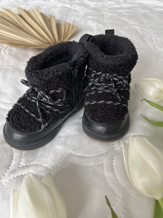 Śniegowce Emu Ugi kozaczki botki ocieplane 20/21 dziewczynka czarne
