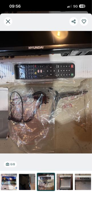 TV Hyundai HTV3200A 32" (Avariada/Peças) + Comando