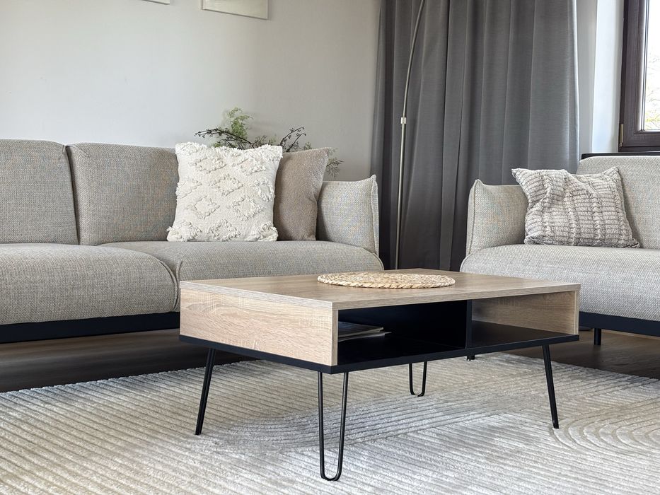 Stolik kawowy na nóżkach – loft / industrialny