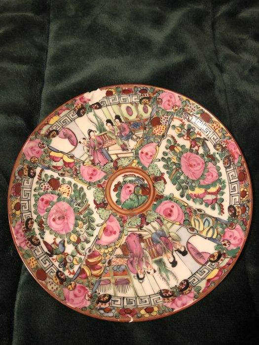 Prato de porcelana Macau