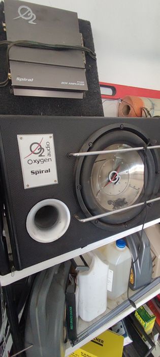 Amplificador oxygén e subwoofer