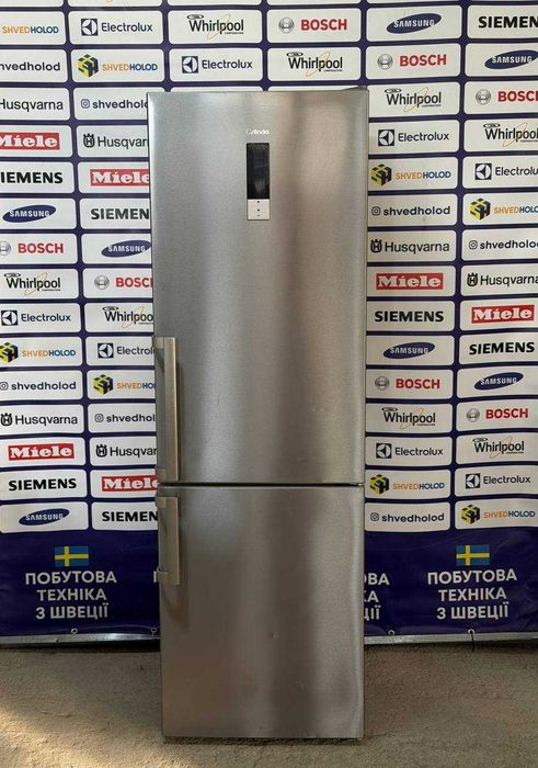 Холодильник б/в Cylinda KF3385NE No Frost 230+94л металік/сірий Швеція #08391