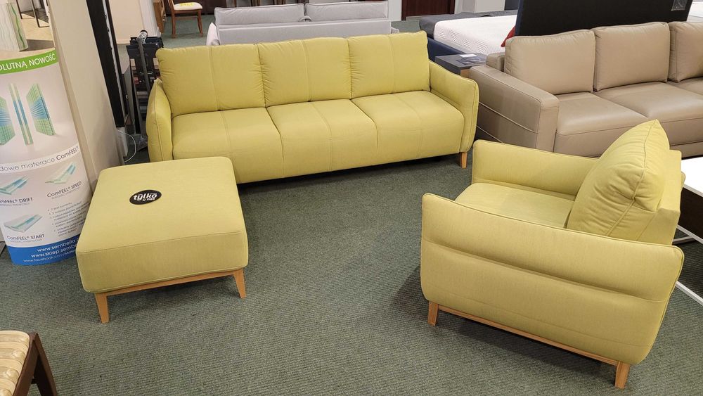 Zestaw wypoczynkowy Thor kanapa + fotel + hocker EtapSofa