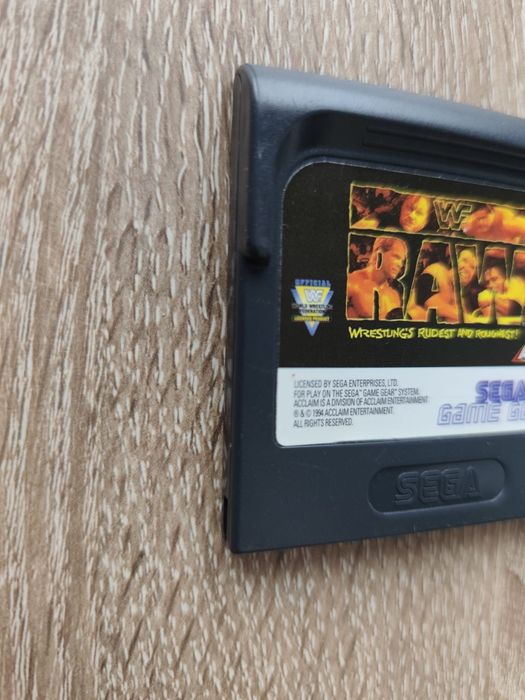 WWF RAW Sega Game Gear Rare gra
