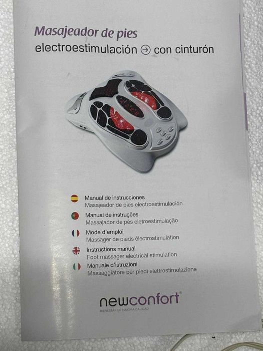 Massajador de Pés Newcomfort + Cinturão Electroestimulação – Completo