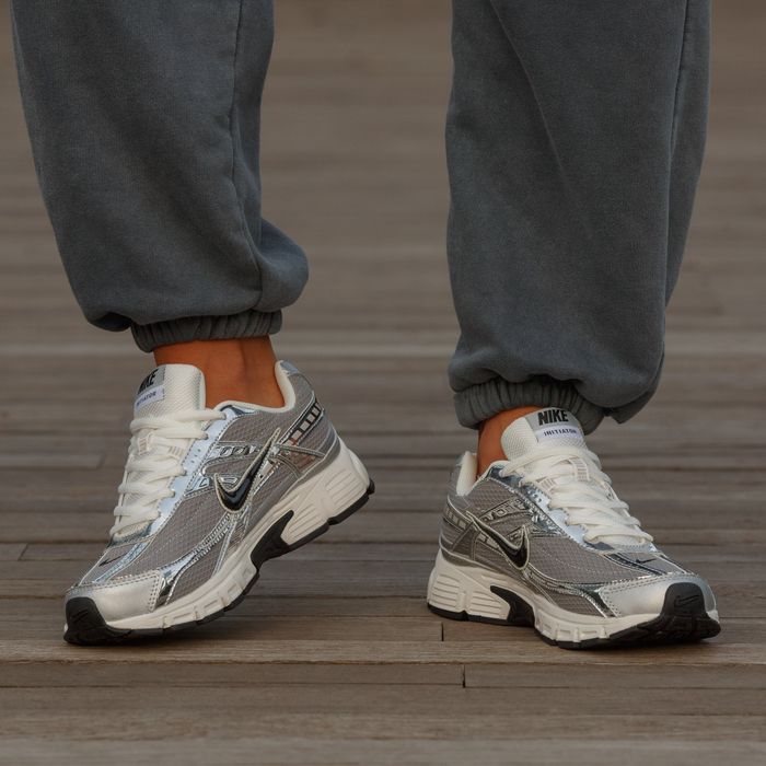 Кросівки Nike Initiator Grey/Silver premium | Кроссовки Найк жіночі чоловічі