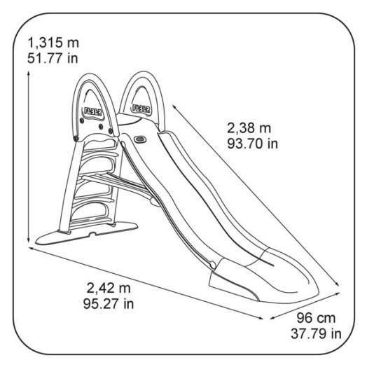 Escorrega Aquático Feber Super Mega Slide