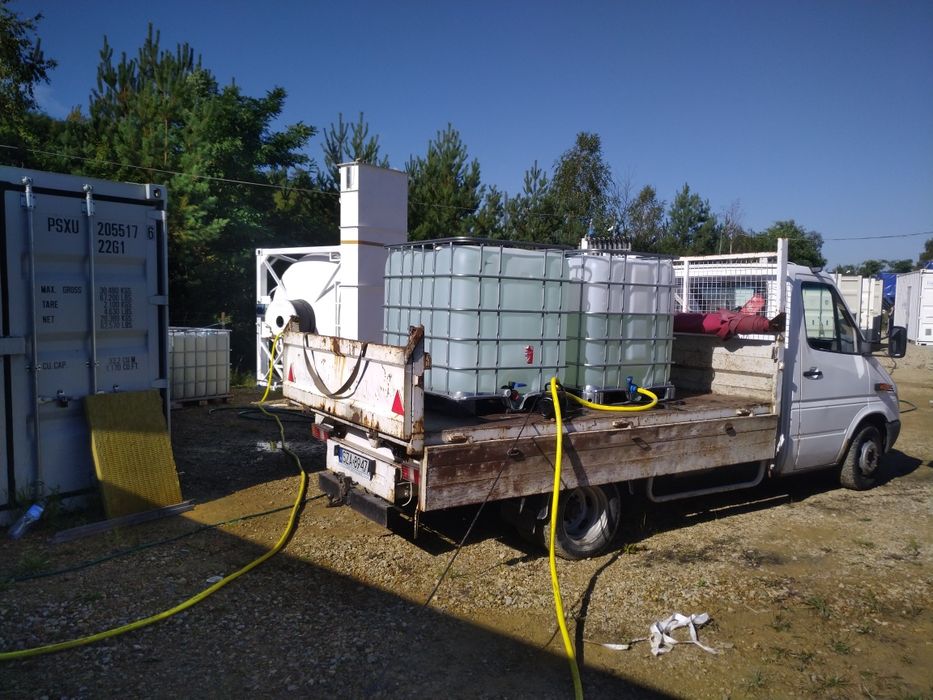 Woda na budowę transport mauzer 1000l wynajem