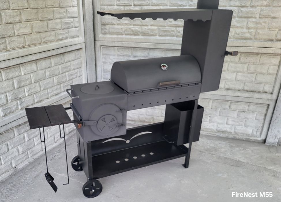 5мм! 100% НЕ ПОВЕДЕ/Мангал 4в1! Гриль Барбекю Коптильня/Печь под Казан