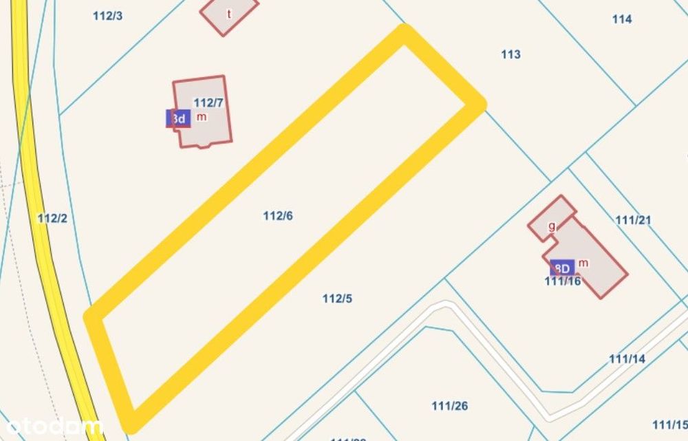 wydane warunki zabudowy Żdżary Goleniów działka 2105m2