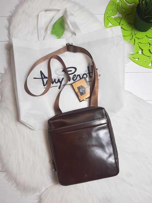 Сумка шкіряна Tony Perotti brown 6001G Italy