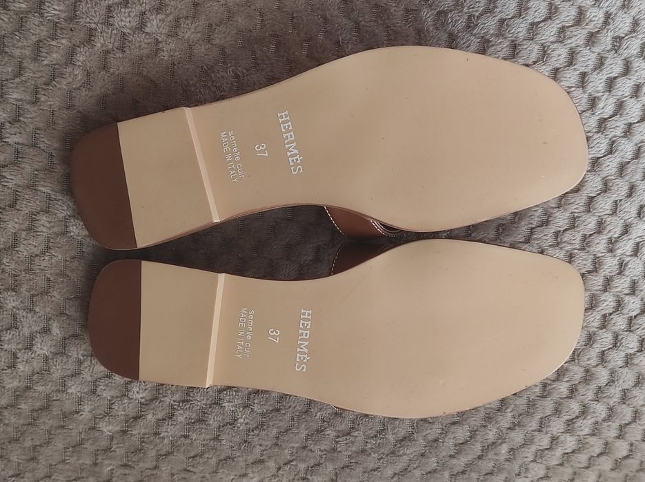 Klapki Hermes rozmiar 37 z pudełkiem