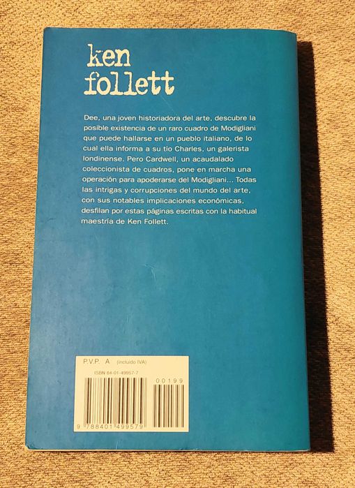 2 Livros Espanhol/Español: Ken Follett e Michael Cunningham