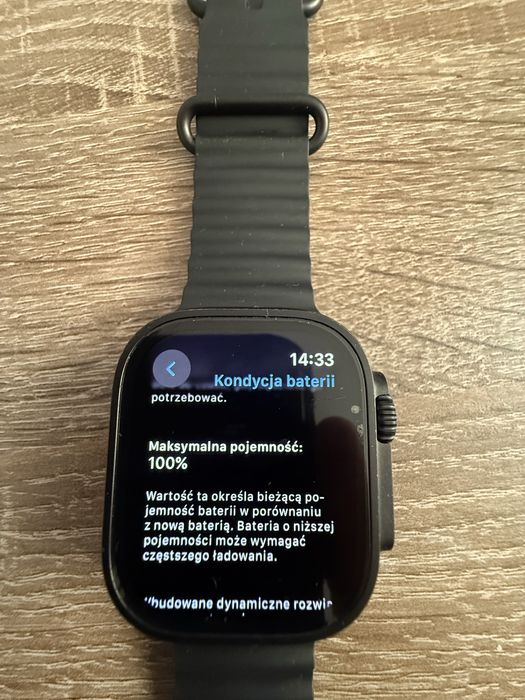 Apple Watch Ultra 2 Black Cellular 49mm - Bateria 100%