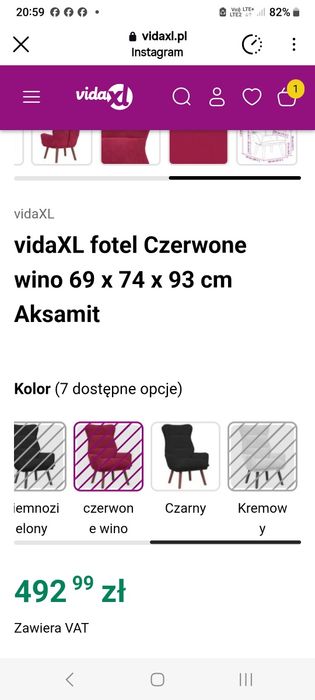 Nowy fotel nieużywany
