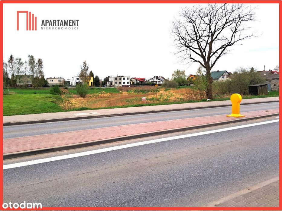 Działka przy drodze głównej pod inwestycję!!