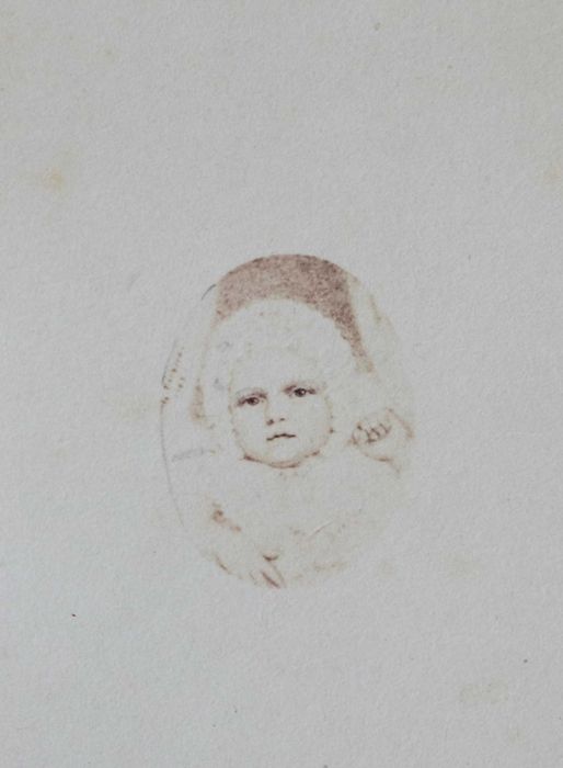 Príncipe Real D. Carlos de Bragança nos primeiros meses, CDV, raro
